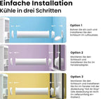 Comfee Mobile Klimaanlage 9000 BTU – 3-in-1 Klimagerät mit App-Steuerung, Entfeuchter & Ventilator | R290 | Bis 25 m²