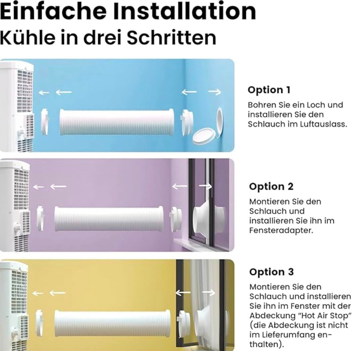 Comfee Mobile Klimaanlage 9000 BTU – 3-in-1 Klimagerät mit App-Steuerung, Entfeuchter & Ventilator | R290 | Bis 25 m²