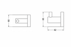Modernes WC Set mit Bürste, Haken & Halter